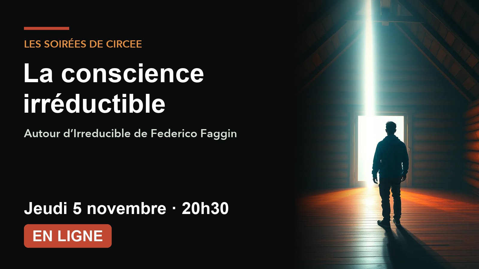 La conscience irréductible : autour de Federico Faggin – soirée CIRCEE en ligne