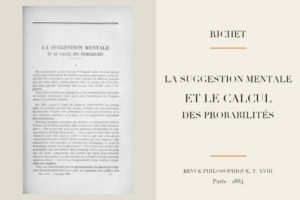 Charles Richet - La suggestion mentale et le calcul des probabilités (1884)