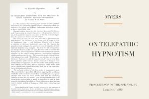 Frederic W. H. Myers - On telepathic hypnotism (1886)