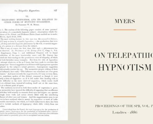 Frederic W. H. Myers - On telepathic hypnotism (1886)